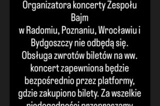 Zaskakujący komunikat Bajmu! Z przykrością informujemy…
