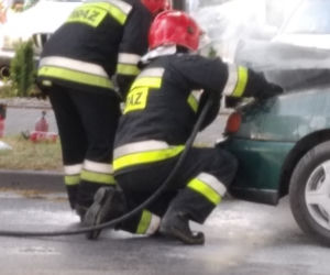 Pożar samochodu w Gorzowie