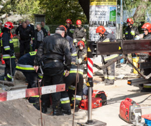 Akcja ratunkowa na terenie Uniwersytetu Warszawskiego