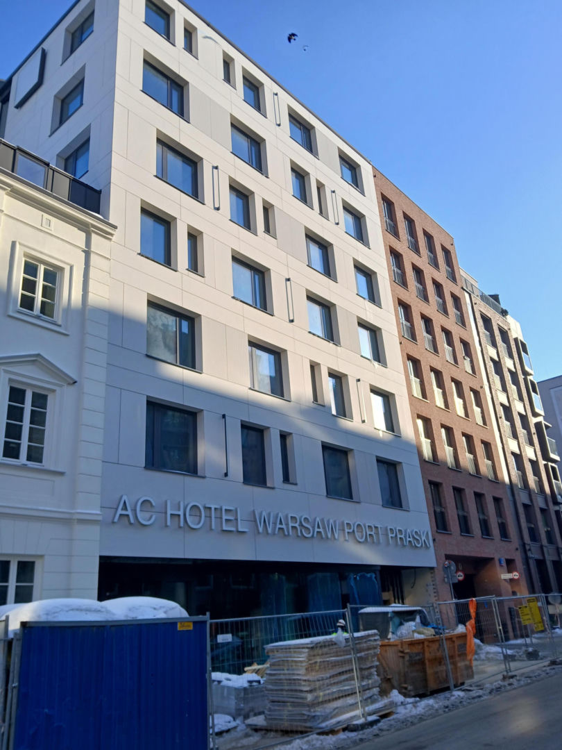 AC Hotel Warsaw Port Praski w budowie