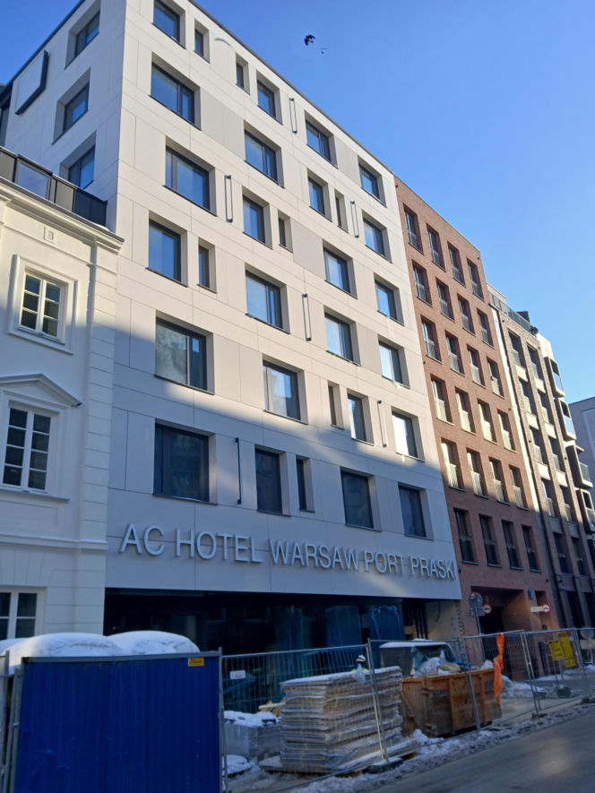 AC Hotel Warsaw Port Praski w budowie