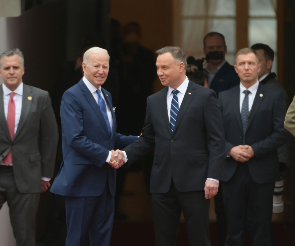 Trwa spotkanie Andrzeja Dudy z prezydentem USA Joe Bidenem
