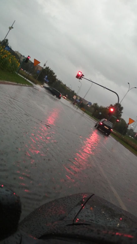 Białystok. Ulewa nad miastem 21.08.2019