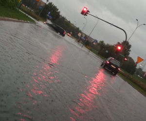 Białystok. Ulewa nad miastem 21.08.2019