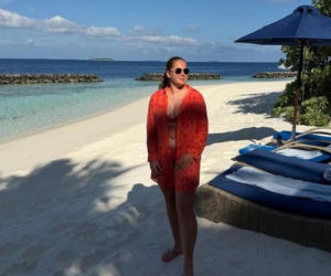 Jelena Ostapenko na wakacjach