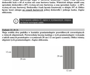 Egzamin gimnazjalny 2018 - część matematyczna