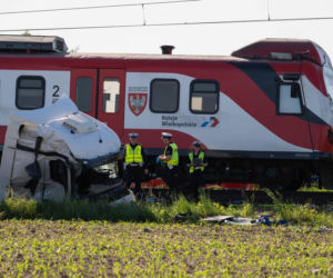 Wypadek na przejeździe kolejowym