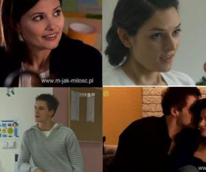 M jak miłość. Kasia (Agnieszka Sienkiewicz), Marcin (Mikołaj Roznerski), pielęgniarka Klaudia (Karolina Ficht)
