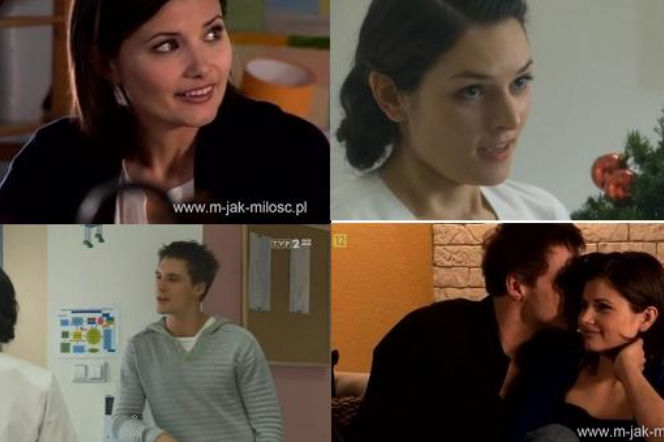 M jak miłość. Kasia (Agnieszka Sienkiewicz), Marcin (Mikołaj Roznerski), pielęgniarka Klaudia (Karolina Ficht)