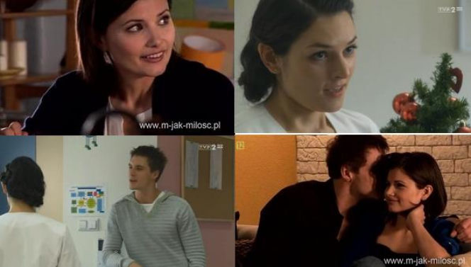 M jak miłość. Kasia (Agnieszka Sienkiewicz), Marcin (Mikołaj Roznerski), pielęgniarka Klaudia (Karolina Ficht)