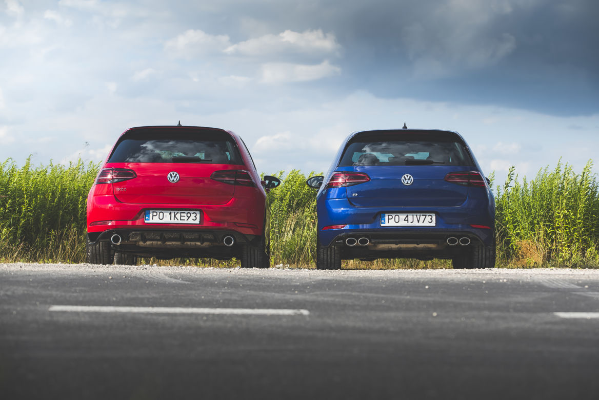 Volkswagen Golf GTI TCR 5D 2.0 TSI 290 KM DSG7 vs. Volkswagen Golf R 5D 2.0 TSI 300 KM DSG7 4Motion