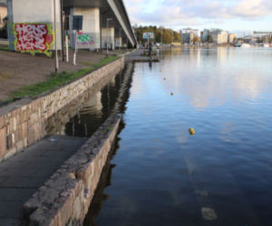 Fragment bulwaru przy ul. Jana z Kolna pod wodą