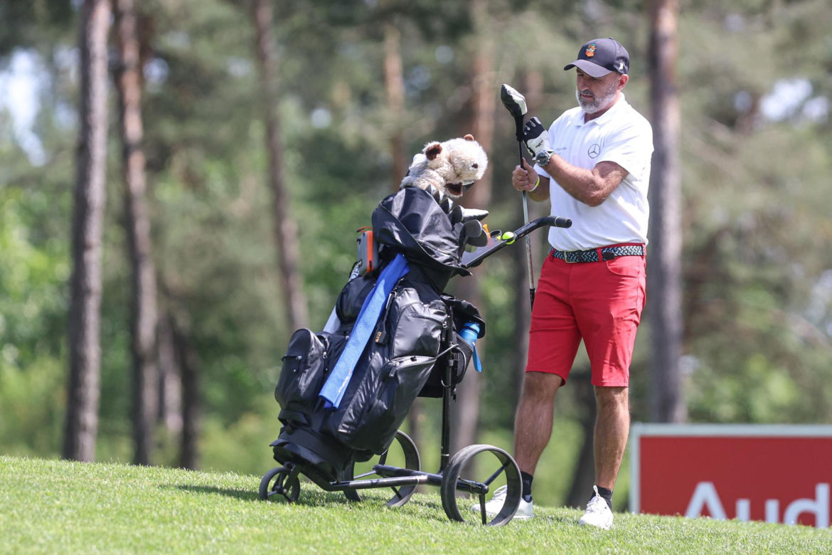 Michał Probierz na polu golfowym