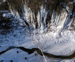 Na Podkarpaciu znów pojawiły się lodospady. Są określane cudem natury