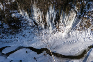 Na Podkarpaciu znów pojawiły się lodospady. Są określane cudem natury