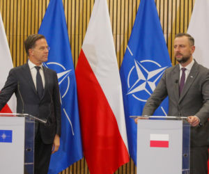 Szef NATO na mazurskim poligonie. Mark Rutte ostrzegł Putina: „Jesteśmy zjednoczeni i gotowi