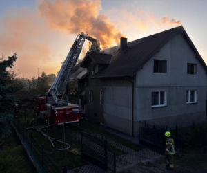 Pożar budynku jednorodzinnego w Sochaczewie
