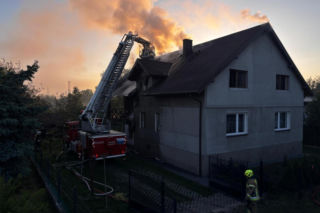 Pożar budynku jednorodzinnego w Sochaczewie