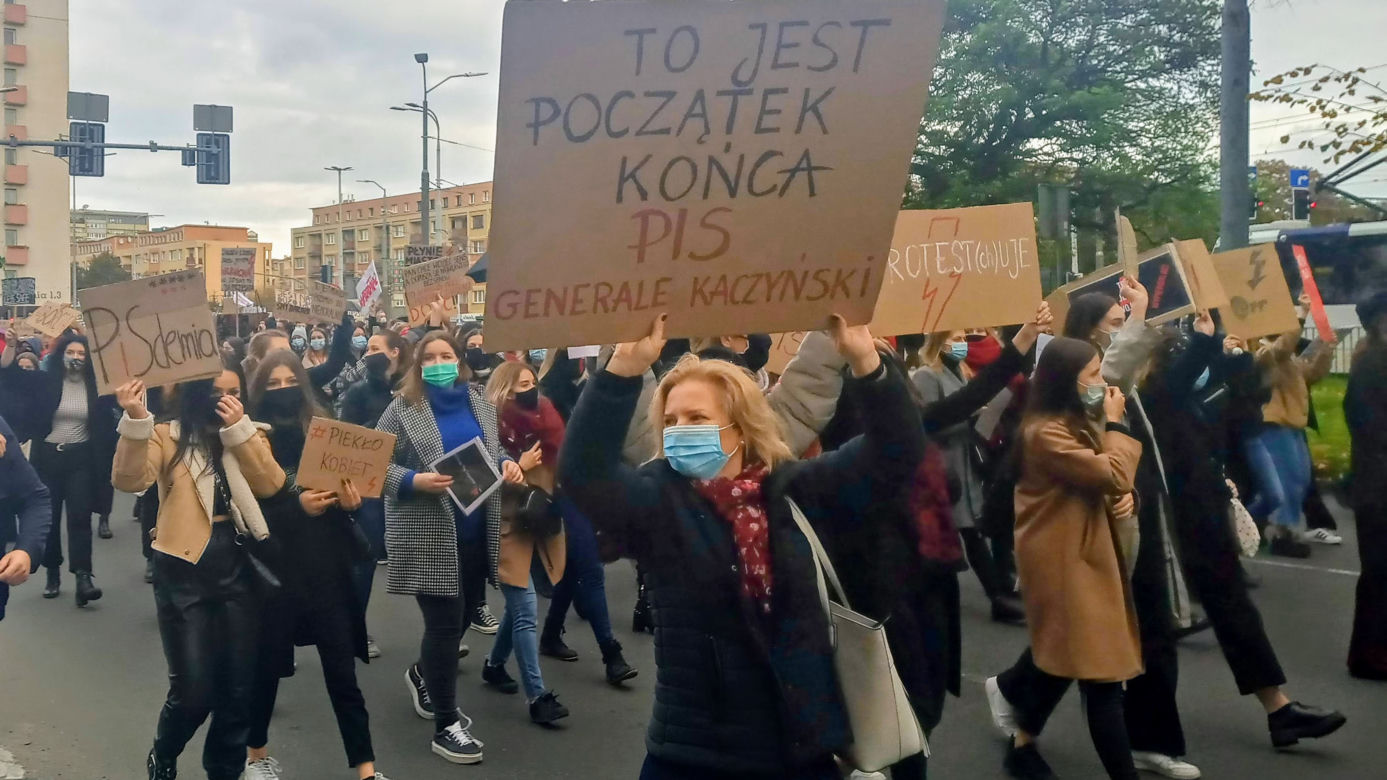 Protest kobiet w Szczecinie - 28.10.2020