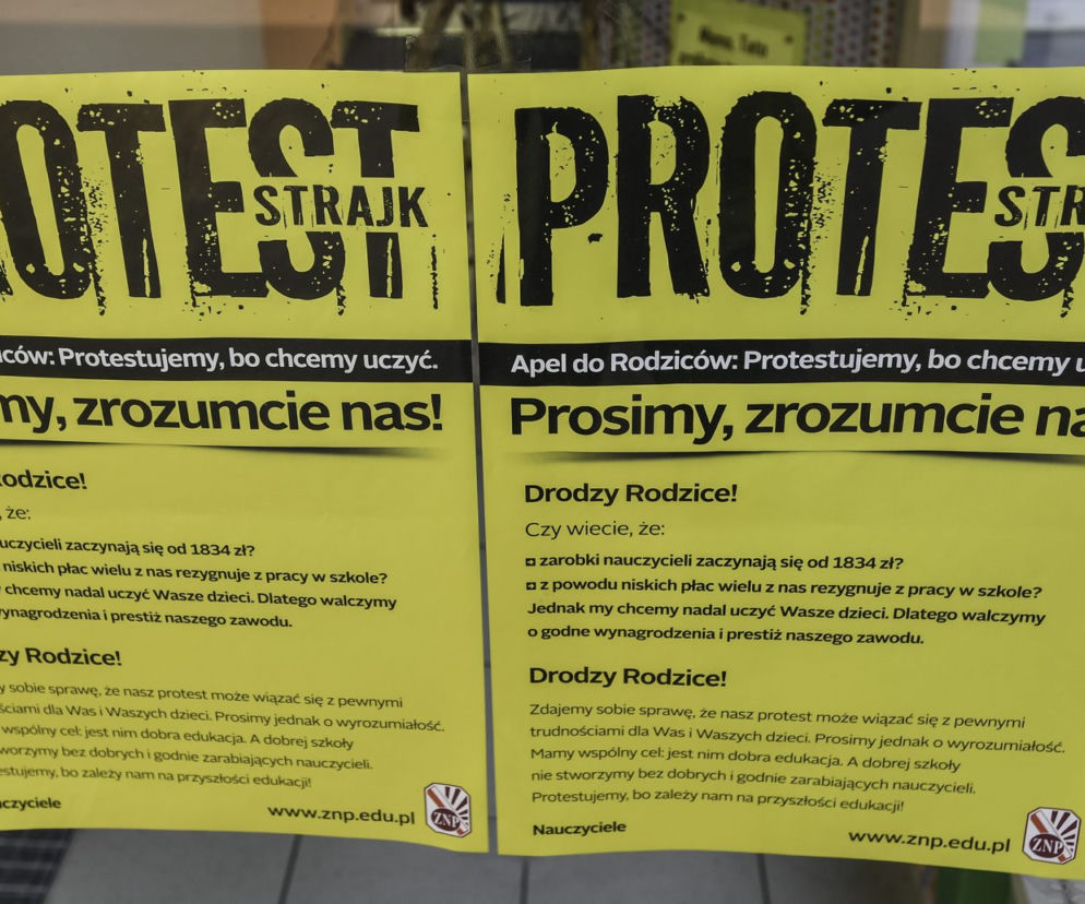 Strajk nauczycieli w całej Polsce
