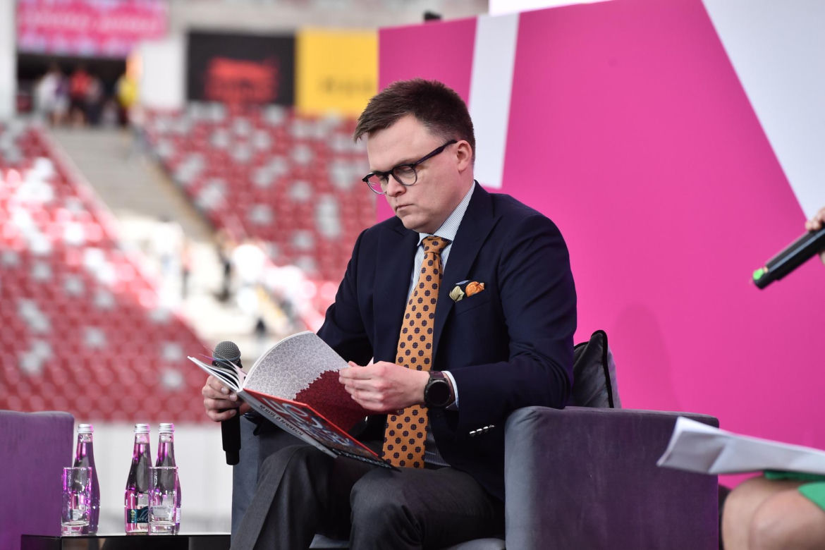 Szymon Hołownia na targach Vivelo
