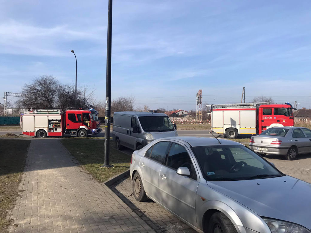 Pożar przy ul. Wrońskiej w Lublinie