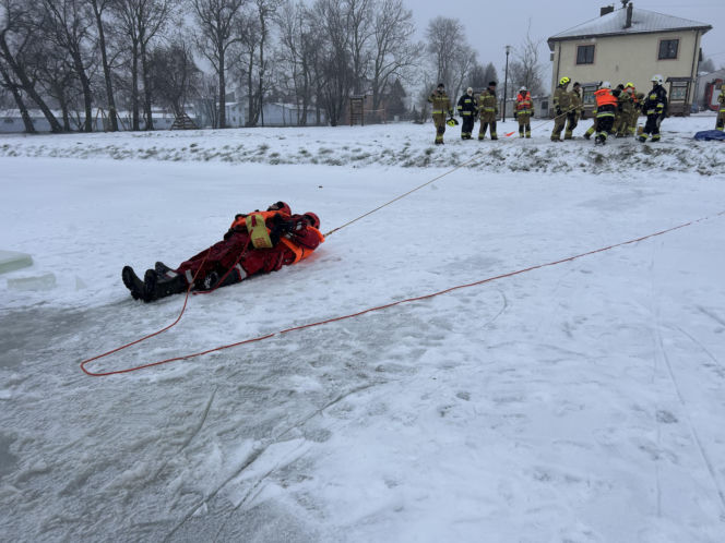 Strażackie ćwiczenia