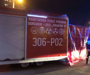 Kilka zastępów straży pożarnej, policja, pogotowie i ratownictwo chemiczne. Akcja strażaków w Bieńczycach