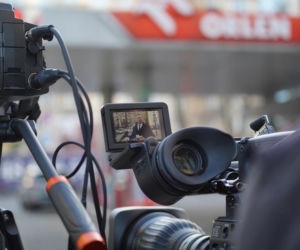 Przemysław Czarnek na stacji Orlen