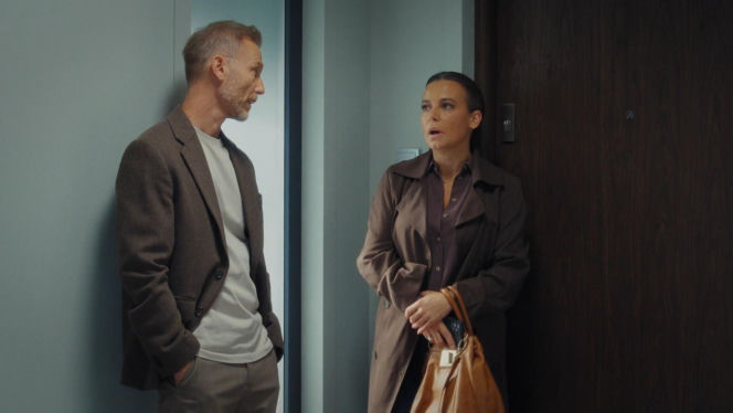 M jak miłość, odc. 1908. Magda (Anna Mucha), Andrzej Budzyński (Krystian Wieczorek)