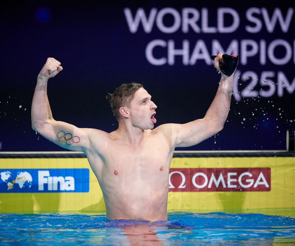 Pływanie, Radosław Kawęcki, finał, 200 m grzbiet, MŚ 2021, złoto