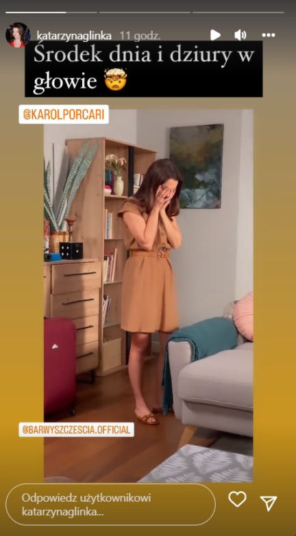 Barwy szczęścia na planie. Kasia (Katarzyna Glinka)