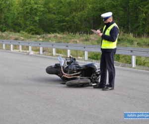 Tragiczny wypadek motocyklisty pod Lubinem