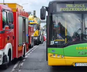 Zderzenie dwóch tramwajów w Poznaniu
