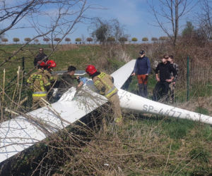 Awaryjne lądowanie szybowca