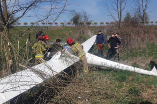 Awaryjne lądowanie szybowca