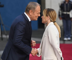 Donald Tusk spotkał się z Giorgią Meloni