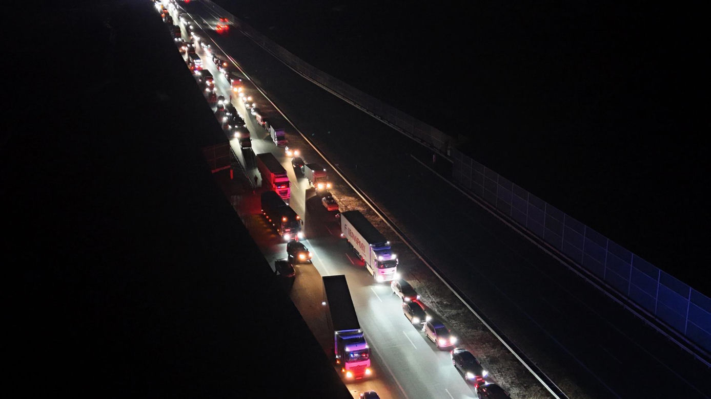 Wypadek na autostradzie A2
