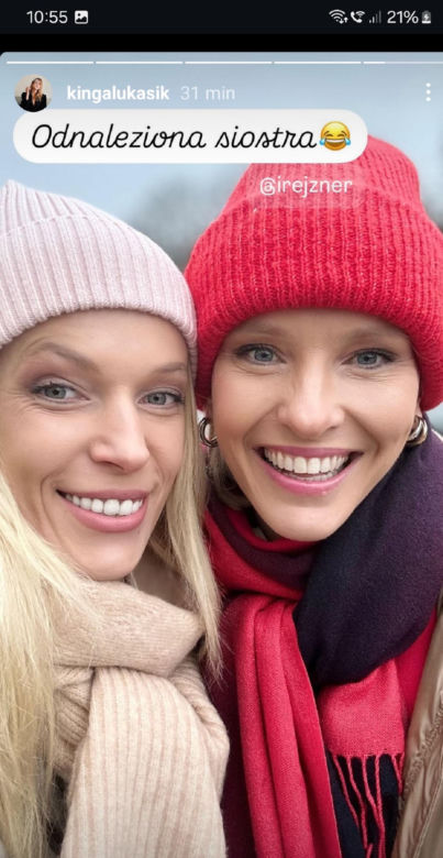 	M jak miłość na planie. Iwona Rejzner (Dorota), Kinga Łukasik (siostra Doroty)