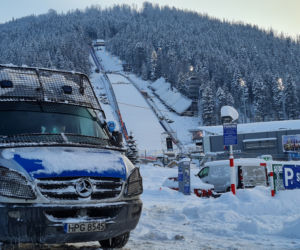 Zastępy policji pod Wielką Krokwią