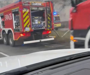 Pożar przy ul. Kraszewskiego w Toruniu