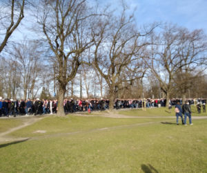 Przemarsz kibiców Cracovii na Wielkie Derby Krakowa 2019