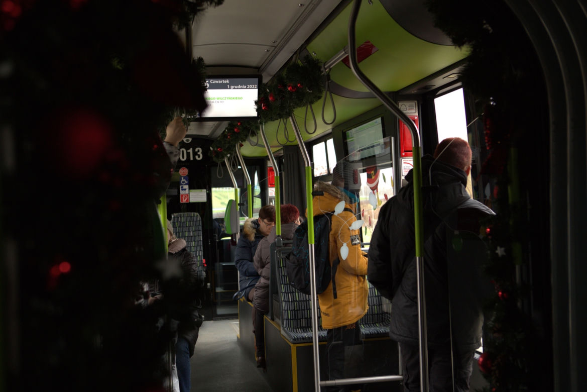 Świąteczny tramwaj jeździ po Olsztynie [ZDJĘCIA]
