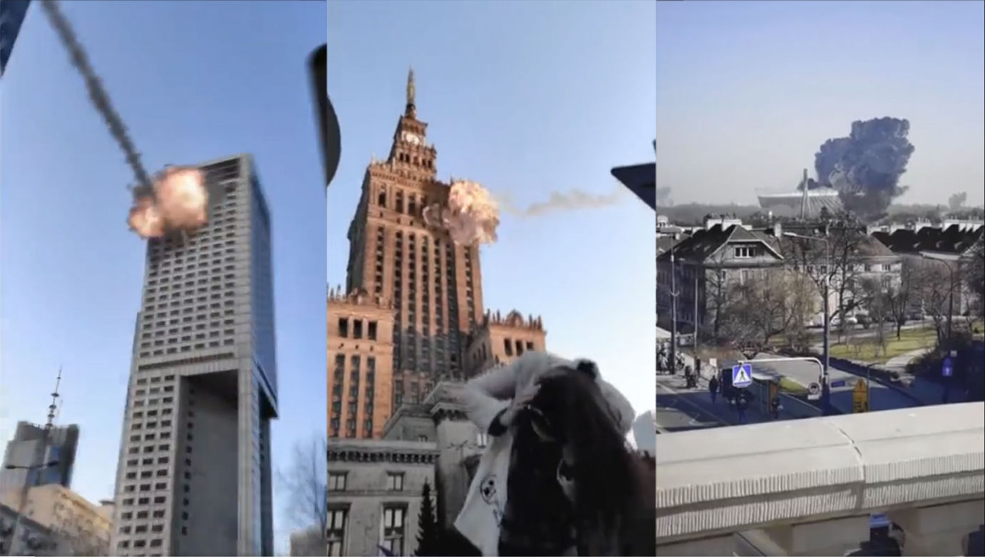 Wstrząsająca symulacja ataku na Warszawę. Pokazali ją Ukraińcy. "Polska może być kolejną ofiarą"