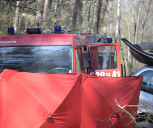 Koszmarny wypadek w Rulewie. Kierowca zginął w Poniedziałek Wielkanocny