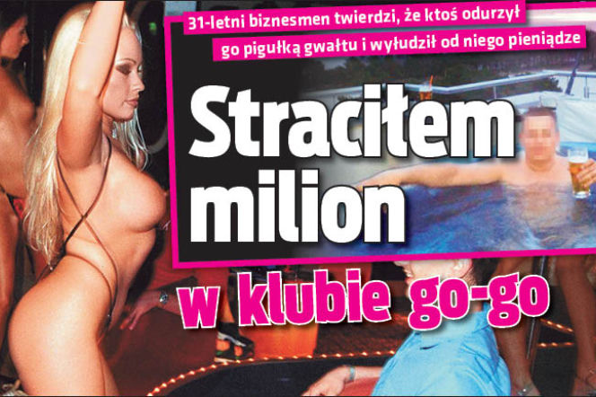 Stracił milion w klubie Go-go