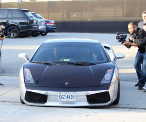 Chris Brown w Lamborggini Gallardo