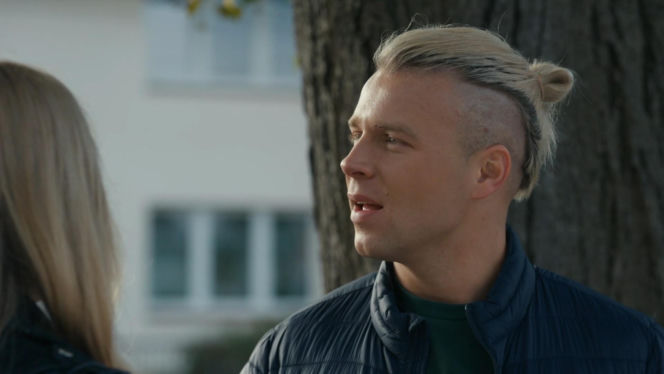 Barwy szczęścia, odc. 3348. Grażyna (Kinga Suchan), Patryk (Konrad Skolimowski)