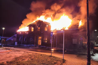 Pożar w Sierpcu. Policjanci zatrzymali 31-latka. Podejrzewają podpalenie