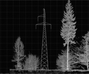 Obraz - skanowanie laserowe sieci energetycznej